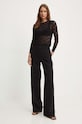 Sandro Ferrone sweter SFS138XBDBLAKE czarny SS24