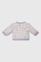 Кардиган для немовлят United Colors of Benetton 1136B500P.W.Seasonal фіолетовий SS24