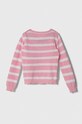 Guess sweter bawełniany dziecięcy K4GR01.Z3EQ0.PPYH różowy SS24
