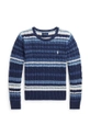 Polo Ralph Lauren maglione per bambini medio spessore blu 313940988001