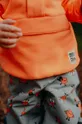 oranžna Otroški pulover Jack Wolfskin SMILEYWORLD MIDLAYER