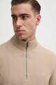 BOSS sweter bawełniany beżowy 50505997