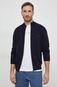 BOSS kardigan bawełniany granatowy 50505998