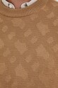 BOSS sweter wełniany 50506033 beżowy
