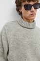 Les Deux maglione in lana grigio LDM310110