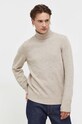 Marc O'Polo sweter wełniany beżowy 330506660172