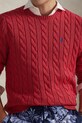 Polo Ralph Lauren sweter bawełniany czerwony 710775885
