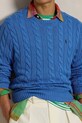 Polo Ralph Lauren pamut pulóver kék 710775885