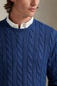 Polo Ralph Lauren sweter bawełniany granatowy 710775885