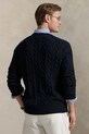 Bombažen pulover Polo Ralph Lauren 710775885 mornarsko modra AW25