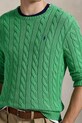 Bavlněný svetr Polo Ralph Lauren zelená 710775885