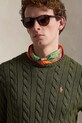Polo Ralph Lauren свитер для мужчин из хлопка зелёный 710775885