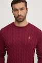 Одяг Бавовняний светр Polo Ralph Lauren 710775885 бордо