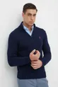 Bavlnený sveter Polo Ralph Lauren tmavomodrá