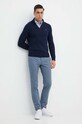 Бавовняний светр Polo Ralph Lauren 710859939 темно-синій SS24