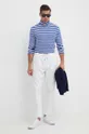 Polo Ralph Lauren top a maniche lunghe in cotone blu
