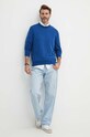 Bavlnený sveter Paul&Shark 24411529 modrá SS24