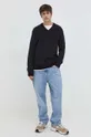 Bavlnený sveter Tommy Jeans čierna