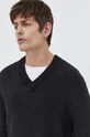 Бавовняний светр Tommy Jeans чорний DM0DM18369