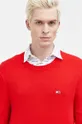 rosso Tommy Jeans maglione in cotone