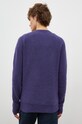 Odzież Samsoe Samsoe sweter wełniany BUTLER M17422206 granatowy
