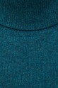 Samsoe Samsoe sweter wełniany ISAK M10000008 turkusowy