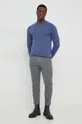 Хлопковый свитер Tommy Hilfiger голубой