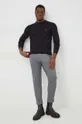 Calvin Klein sweter z domieszką jedwabiu czarny
