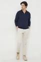 Michael Kors maglione in cotone blu navy