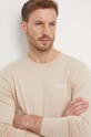 Guess sweter z domieszką jedwabiu BENJAMIN beżowy M4RR05.Z33R1