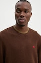 Levi's maglione da uomo con lana marrone A4320