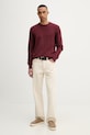 Levi's svetr pánský s vlnou A4320 burgundské AA00