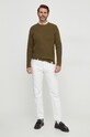 Βαμβακερό πουλόβερ Pepe Jeans MAXWELL PM702407 πράσινο SS24