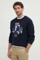 Pamučni pulover Polo Ralph Lauren Temeljni materijal: 100% Pamuk Aplikacija: 97% Pamuk, 2% Drugi materijal, 1% Vuna
