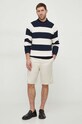 Pepe Jeans sweter bawełniany MILES PM702431 granatowy SS24