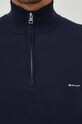 Gant sweter bawełniany 8040523 granatowy