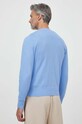 Odzież Versace Jeans Couture sweter z domieszką kaszmiru 76GAFM00.CM06H niebieski