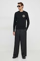Versace Jeans Couture sweter z domieszką kaszmiru 76GAFM00.CM06H czarny SS24