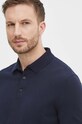 BOSS sweter bawełniany granatowy 50506025