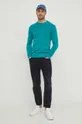 United Colors of Benetton sweter z domieszką wełny zielony
