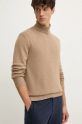 United Colors of Benetton sweter z domieszką wełny beżowy 1235U2522