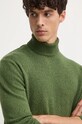 Светр з домішкою вовни United Colors of Benetton зелений 1235U2522