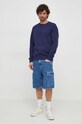 United Colors of Benetton bluza bawełniana 3J68U1009 granatowy SS24
