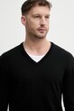 United Colors of Benetton sweter męski bawełniany czarny 1098U4486
