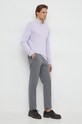 United Colors of Benetton sweter bawełniany 1098U1I76 fioletowy AA00