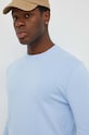 United Colors of Benetton sweter męski bawełniany niebieski 1098U1I76