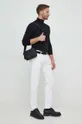 Volnen pulover Karl Lagerfeld črna