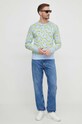 Светр United Colors of Benetton 1194K107D блакитний SS24