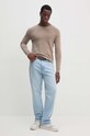 Sisley sweter 10F2S1C78 beżowy SS25