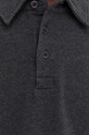 American Vintage longsleeve bawełniany SWEAT ML COL POLO MHOD03AE24 szary